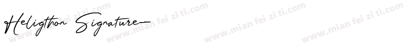 Heligthon Signature字体转换